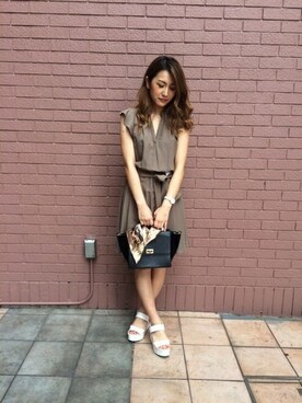 ラッフルスリーブスキッパーシャツ ワンピース 16ａｗ を使った人気ファッションコーディネート Wear