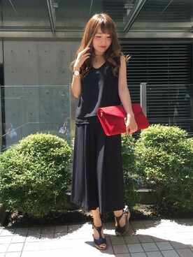 「INGNI（イング）のアイテム（つなぎ/オールインワン）」を使った、INGNI（イング）さん（レディース・151cm）の夏コーディネート