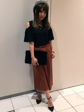 「アイテム（チョーカー）」を使った、INGNI（イング）さん（レディース・160cm）の秋コーディネート