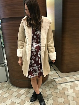 「フィット&フレア」｜INGNI（イング）さん（レディース・160cm）の冬コーディネート