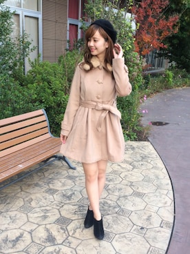 ファー取り外しドーリーコート レディースアウター 16ａｗ を使ったショップスタッフのレディース人気ファッションコーディネート Wear