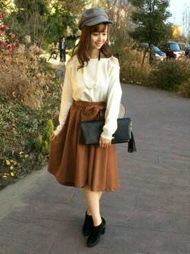 INGNI（イング）さん（レディース・161cm）の冬コーディネート