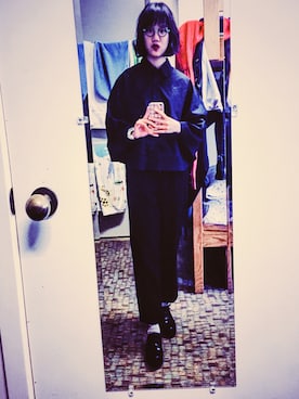 「UNIF（ユニフ）のアイテム（パンツ）」を使った、Arrow Changさん（レディース・160cm）の秋コーディネート