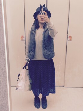 「スウェット×シャツ」｜ennaさん（レディース・160cm・20代）の冬コーディネート