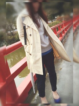 「ricori（リコリ）のアイテム」を使った、MIKAMIKA＊°さん（レディース・160cm）の春コーディネート