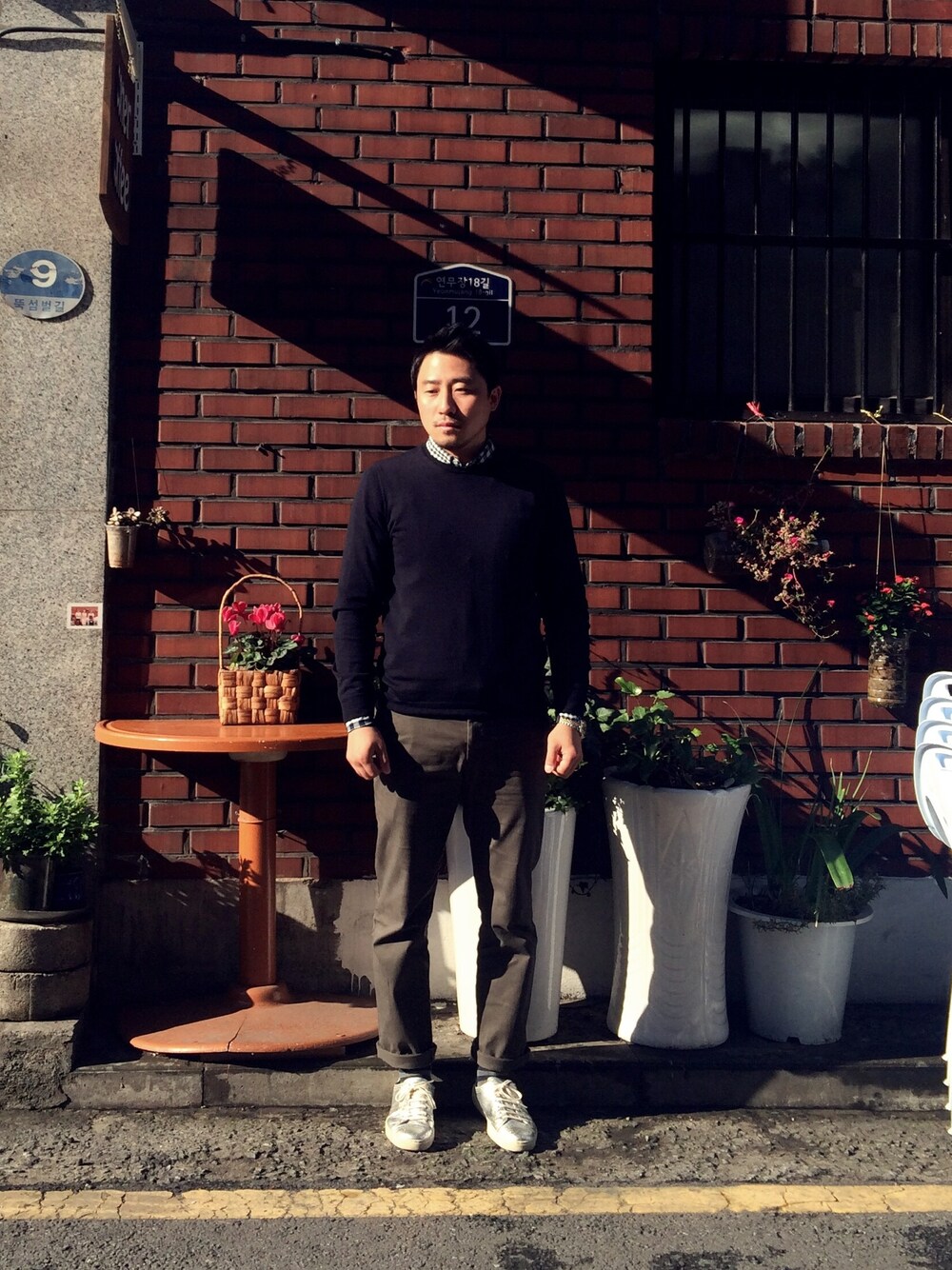 「AMON movement、아몬무브먼트、sneakers、shoes、silver、couple、ZARA、ROLEX、ootd」｜「AMON movementのアイテム（スニーカー、シルバー系）」を使った、AMON_movementさん（メンズ・174cm）の秋コーディネートの1枚目の写真