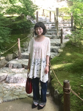 「おばショット」｜ちゃきさん（レディース・152cm）の夏コーディネート