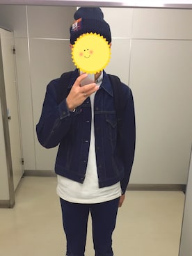 「しまむら（シマムラ）のアイテム（ニットキャップ/ビーニー）」を使った、Daichi Ikedaさん（メンズ・176cm）の秋コーディネート