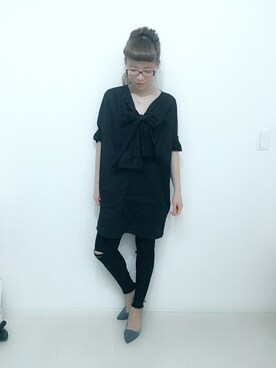 「REMIX（リミックス）のアイテム（ワンピース/ドレス）」を使った、Jyakubai Shuさん（レディース・157cm）の秋コーディネート