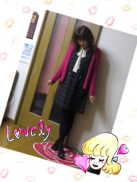 「grove（グローブ）のアイテム（その他アウター）」を使った、はるるさん（レディース・167cm）の冬コーディネート