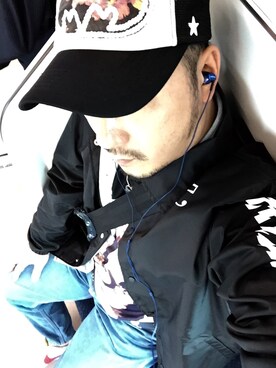「アイテム（ナイロンジャケット）」を使った、MatsuuraSusumuさん（メンズ・167cm・30代）の春コーディネート
