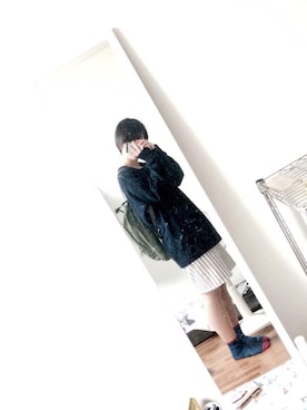 「Fjallraven Kanken（フェールラーベンカンケン）のFJALLRAVEN KANKEN（バックパック/リュック、グレー系）」を使った、MITUKIさん（レディース・160cm）の夏コーディネート