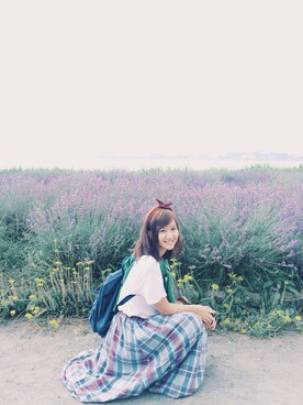 Stephanie Choyさん（レディース・163cm）の夏コーディネート