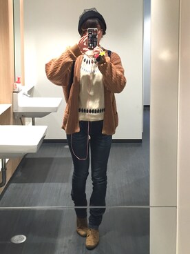 「off-on（オフオ）のアイテム」を使った、えむさん（レディース・164cm）の春コーディネート