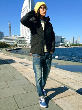 「TYPE BLUE（タイプブルー）のアイテム（シャツ/ブラウス）」を使った、SASAMURAさん（メンズ・175cm）の秋コーディネート