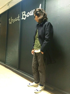 「Johnbull（ジョンブル）のアイテム（ブルゾン）」を使った、SASAMURAさん（メンズ・175cm）の秋コーディネート