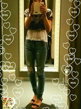 「wearsinc（ウエアーズインク）のアイテム」を使った、niko( ¨̮*)さん（レディース・169cm）の夏コーディネート