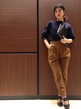 「MATATABI（マタタビ）のアイテム」を使った、nanakimuraさん（レディース・156cm）の冬コーディネート