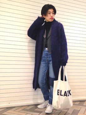 「outfit」｜「アイテム（その他アウター）」を使った、nanakimuraさん（レディース・155cm）の秋コーディネート