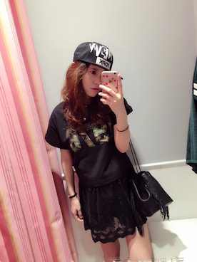 「IZZUE（イズゥー）のアイテム（帽子）」を使った、jecy's さん（レディース・167cm）の夏コーディネート