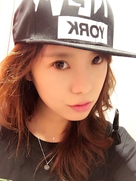 「IZZUE（イズゥー）のアイテム（帽子）」を使った、jecy's さん（レディース・167cm）の夏コーディネート