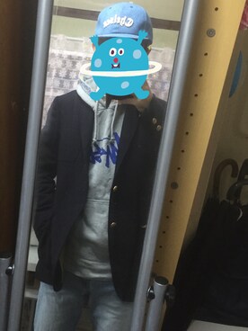 「SWAGGER（スワッガー）のアイテム（キャップ）」を使った、りょうちゃんさん（メンズ・165cm）の冬コーディネート
