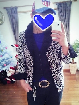 「DOWBL（ダブル）のアイテム（ベルト）」を使った、naokiさん（メンズ・175cm）の冬コーディネート