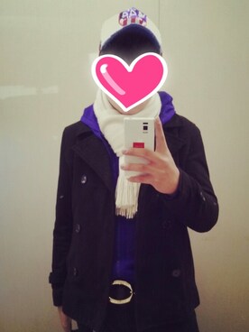 「アイテム（ピーコート）」を使った、naokiさん（メンズ・170cm・10代）の冬コーディネート