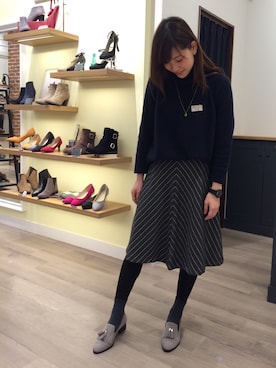 「ソックス×パンプス」｜WA ORientalTRaffic くずはモール店さん（レディース・160cm）の冬コーディネート