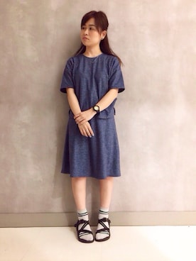 「アイテム（腕時計）」を使った、のぞみさん（レディース・150cm）の春コーディネート