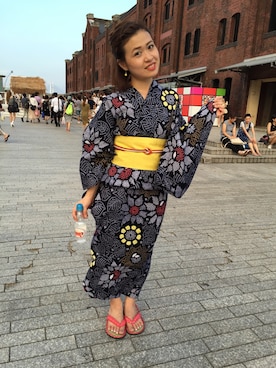 「アイテム（水着/着物・浴衣）」を使った、のぞみさん（レディース・150cm）の夏コーディネート