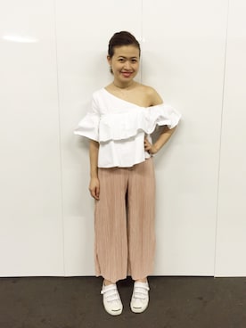 「ベルクロ」｜のぞみさん（レディース・150cm・20代）の夏コーディネート