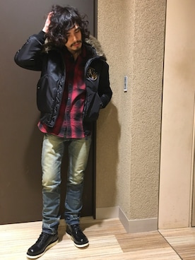 ikechanさん（メンズ・171cm）の冬コーディネート