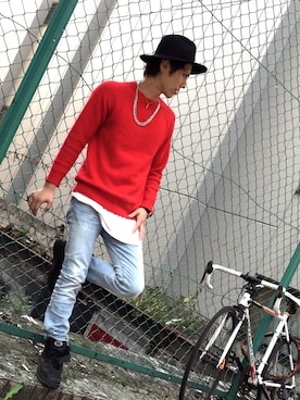 「ハットコーデ」｜Eren Ryuzakiさん（メンズ・173cm）の秋コーディネート