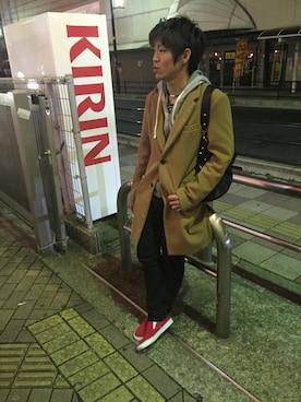 「さしいろ」｜「アイテム（ジャケット/アウター）」を使った、Yoshikiさん（メンズ・168cm）の春コーディネート