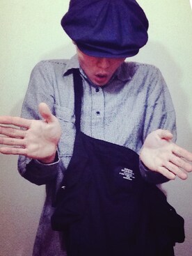 「CABANE de ZUCCa（カバンドズッカ）のアイテム（バッグ）」を使った、nさん（メンズ・173cm）の春コーディネート