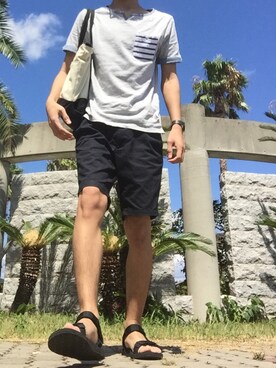「SEVENDAYS=SUNDAY（セブンデイズサンデイ）のアイテム（チノパンツ）」を使った、koheyさん（メンズ・168cm）の夏コーディネート