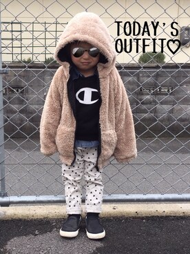 TOUMAさん(キッズ・90cm)の冬コーディネート