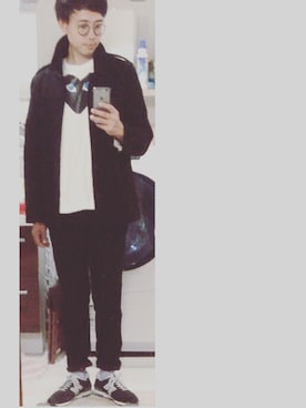 「VICTIM（ヴィクティム）のアイテム（ステンカラーコート）」を使った、MOSさん（メンズ・178cm）の秋コーディネート