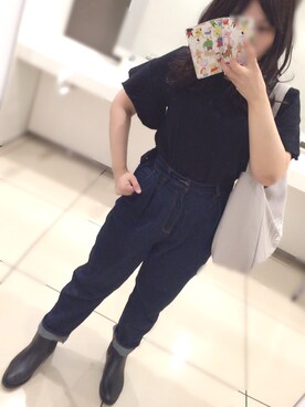 「FREAK'S STORE（フリークスストア）のアイテム（レインシューズ）」を使った、Chie♡さん（レディース・152cm）の夏コーディネート