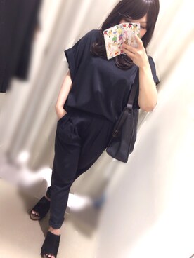 「A part by（アパートバイ）のアイテム（オールインワン・サロペット）」を使った、Chie♡さん（レディース・152cm）の夏コーディネート