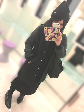 「ジーナシス」｜「アイテム（スタジャン）」を使った、Chie♡さん（レディース・152cm）の秋コーディネート