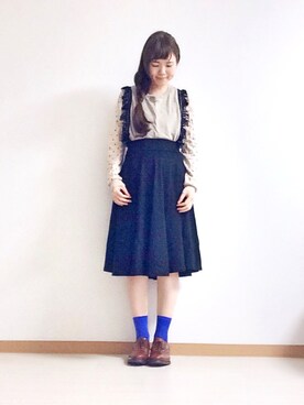 「MAR（メーア）のアイテム」を使った、ひよこさん（レディース・158cm）の春コーディネート