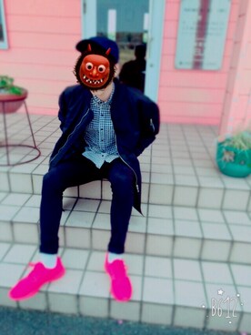 「Right-on（ライトオン）のアイテム（ナイロンジャケット）」を使った、隼さん（メンズ・170cm）の春コーディネート