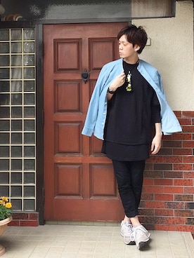 「強風」｜「アイテム（その他）」を使った、サマルさん（メンズ・175cm）の春コーディネート