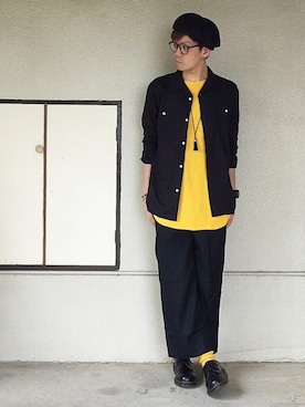 「ベレー帽推奨委員会」｜サマルさん（メンズ・175cm）の夏コーディネート