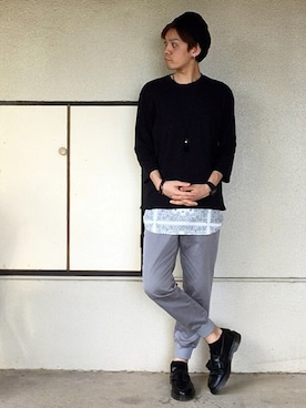 「ベレー帽推奨委員会」｜「アイテム（その他シューズ）」を使った、サマルさん（メンズ・175cm）の秋コーディネート