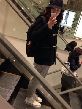 「スエット」｜naco.さん（レディース・163cm）の冬コーディネート