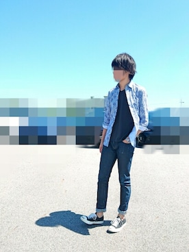 「CONVERSE（コンバース）のCONVERSE コンバース ジャック パーセル / JACK PURCEL（スニーカー）」を使った、biwakenさん（メンズ・183cm）の春コーディネート