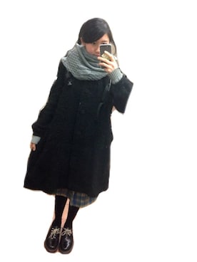 「gray」｜「アイテム（チェスターコート）」を使った、®️さん（レディース・155cm）の冬コーディネート